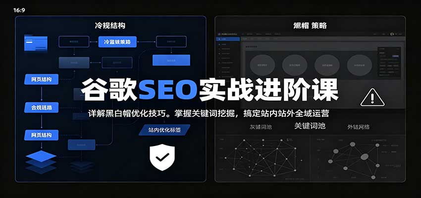 2026谷歌SEO实战进阶课:详解黑白帽优化技巧,掌握关键词挖掘,搞定站内站外全域运营-赛德副业库