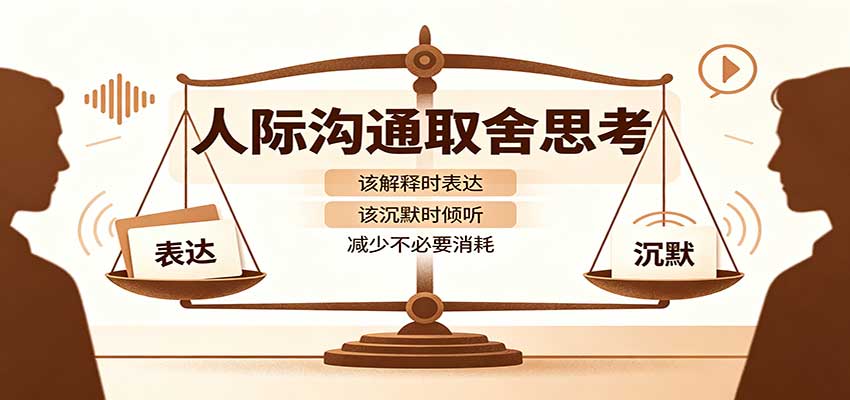 人际沟通取舍思考:分清解释与沉默边界,拿捏职场生活沟通分寸减少情绪内耗-赛德副业库