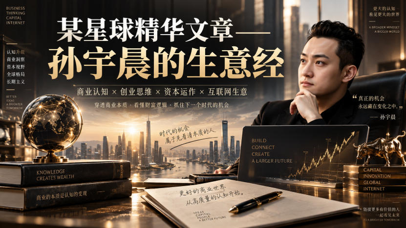 某星球精华文章——孙宇晨的生意经-赛德副业库
