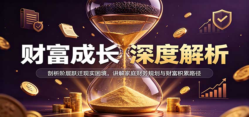 财富成长深度解析:剖析阶层跃迁现实困境,讲解家庭财务规划与财富积累路径-赛德副业库