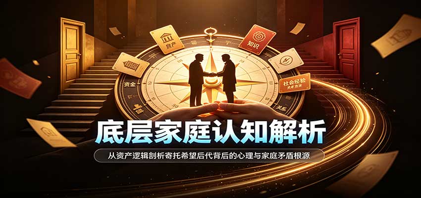 底层家庭认知解析:从资产逻辑剖析寄托希望后代背后的心理与家庭矛盾根源-赛德副业库