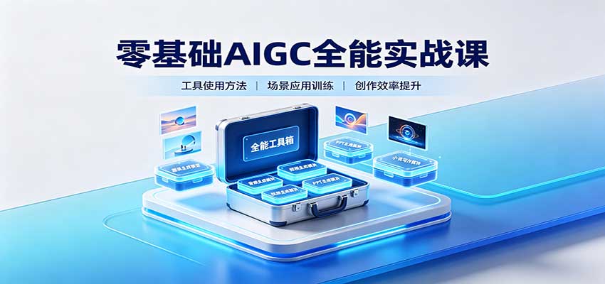 零基础AIGC全能实战课:覆盖绘画、影音、PPT、小说多场景AI创作-赛德副业库