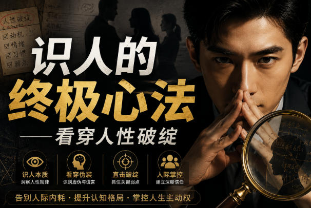 付费文章:识人的终极心法——看穿人性破绽-赛德副业库
