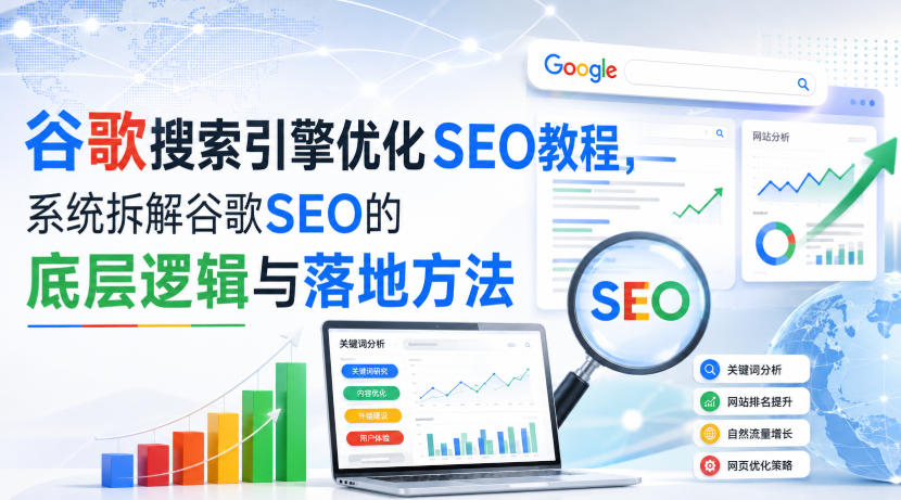 小白新君SEO·谷歌搜索引擎优化SEO教程,系统拆解谷歌SEO的底层逻辑与落地方法(部分更新2026)-赛德副业库