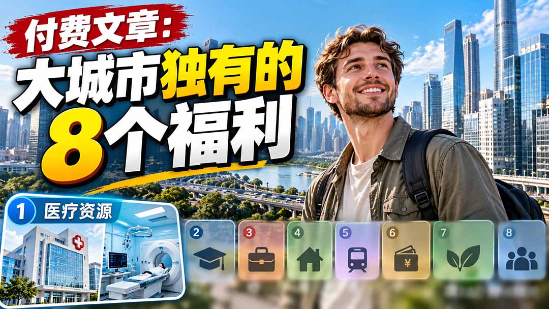 (20848期)付费文章:大城市独有的8个福利-赛德副业库