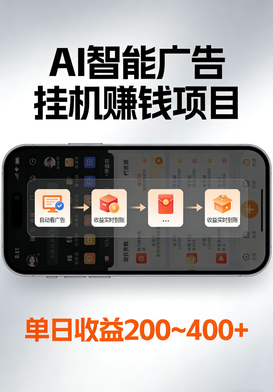 AI智能挂机看广告，全程智能自动运行刷广告赚收益，每日稳定收益200-400+-赛德副业库