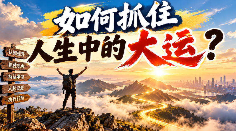 某公众号付费文章:如何抓住人生中的大运?-赛德副业库