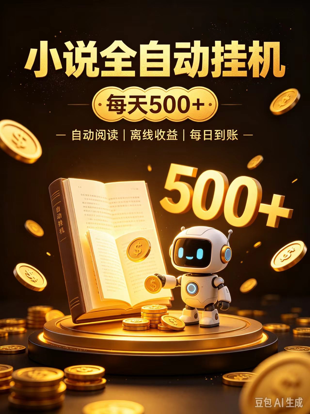 番茄全自动小说0门槛副业，日入300+，躺赚稳定风口项目-赛德副业库