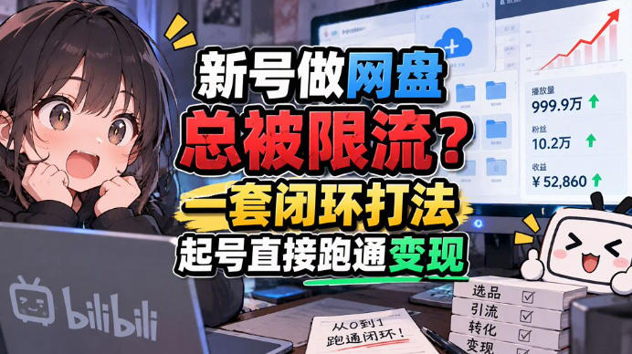 网盘拉新SOP：小白前期宝典，每一步都有明确动作，几千测试出来的打法，全程不限流-赛德副业库