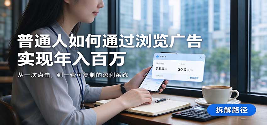 2026最新技术24小时全自动浏览广告,全网独家,单台设备日入200+,支持实地学习考察-赛德副业库