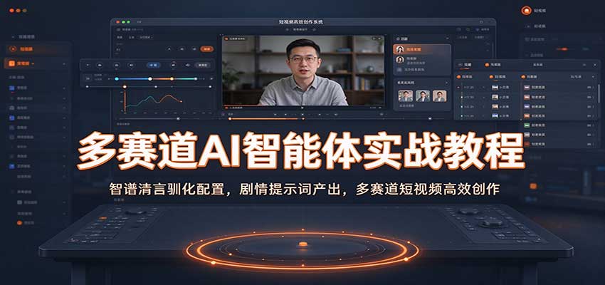 多赛道AI智能体实战教程:智谱清言驯化配置,剧情提示词产出,多赛道短视频高效创作-赛德副业库