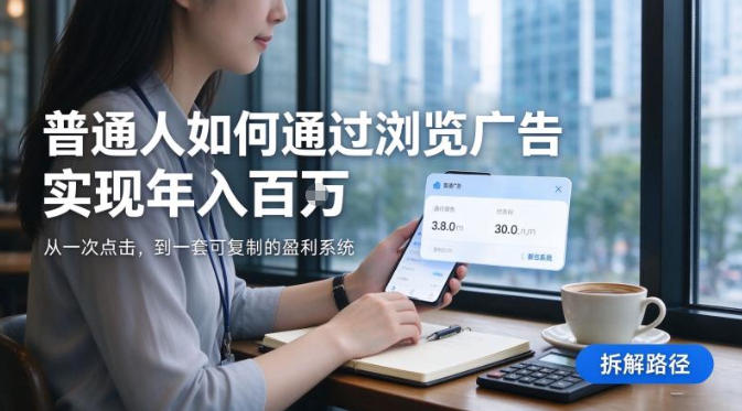 2026最新技术,24小时全自动浏览广告,全网独家项目,单台设备日入200+新手小白可快速上手,支持实地学习实地考察【揭秘】-赛德副业库