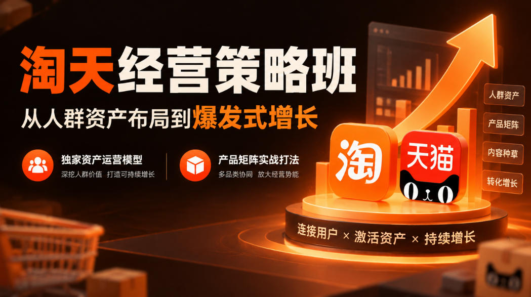 淘天经营策略班，从人群资产布局到爆发式增长，独家资产运营模型，产品矩阵实战打法-赛德副业库