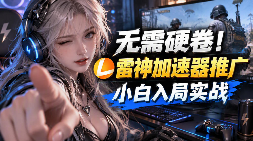 无需硬卷!雷神加速器推广,小白入局实战一天也能几十r-赛德副业库