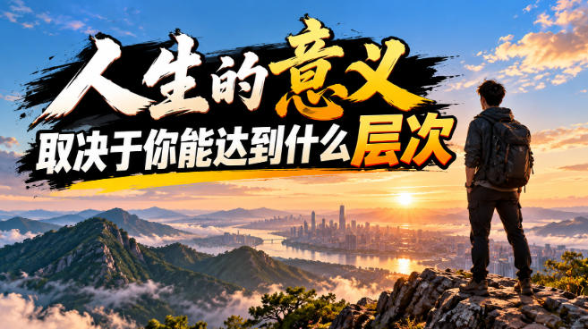 某公众号付费文章:人生的意义,取决于你能达到什么层次-赛德副业库